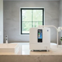 Phối cảnh máy Kangen K8 lắp đặt gọn gàng