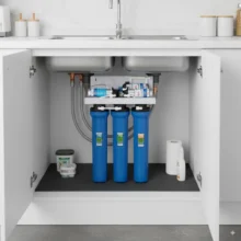 Phối cảnh lắp đặt máy Titako RO 65l/h gọn gàng