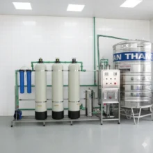 Phối cảnh lắp đặt dây chuyền nước đóng bình