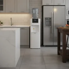 Phối cảnh lắp đặt máy Kangaroo KG32N lắp đặt tại khu vực bếp ăn sang trọng