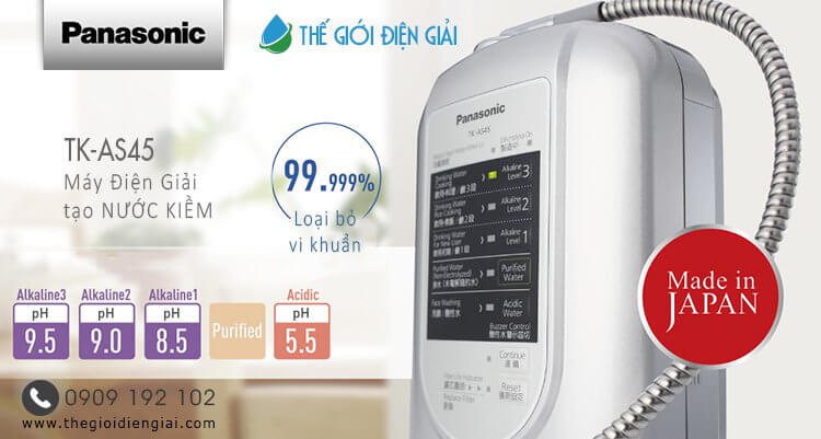 Máy lọc nước điện giải Panasonic TK AS45