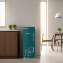 Phối cảnh lắp đặt máy lọc nước Aquatita 3013I tại khu vưc bếp ăn