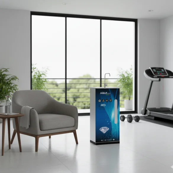 Phối cảnh máy Aquatita 3017 đặt tại phòng tập thể dục