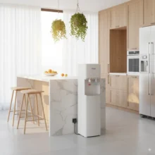 Phối cảnh sản phẩm máy lọc nước Tiatko 3100U kiểu dáng sang trọng