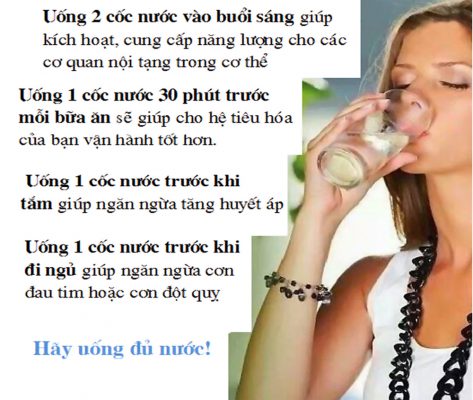 uống nước nhiều tốt cho sức khoẻ