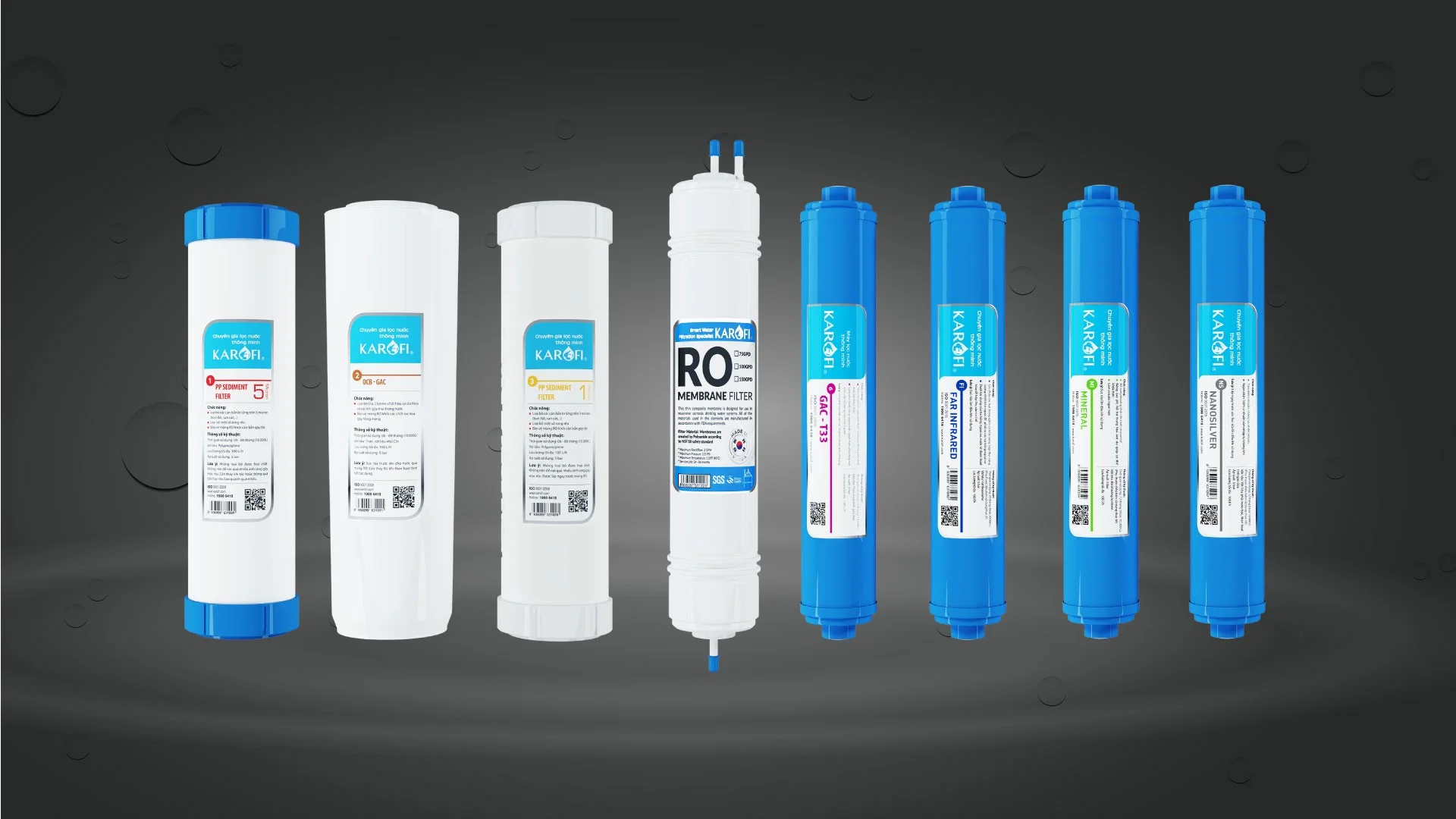 Hệ thống 8 lõi lọc ưu việt