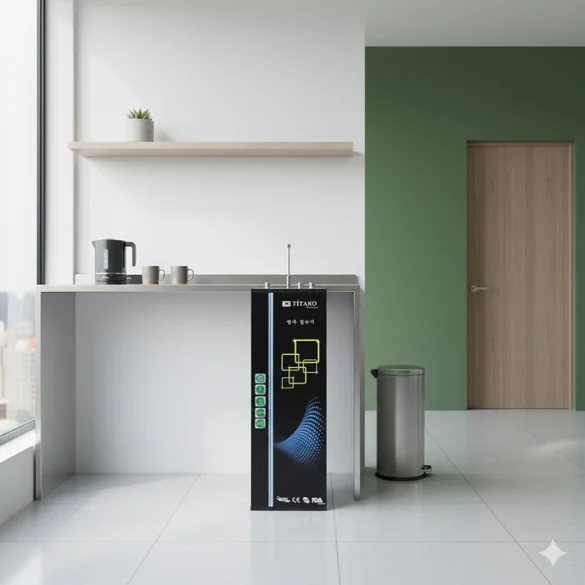 Phối cảnh máy lọc nước Titako A1 được lắp đặt thuận tiện