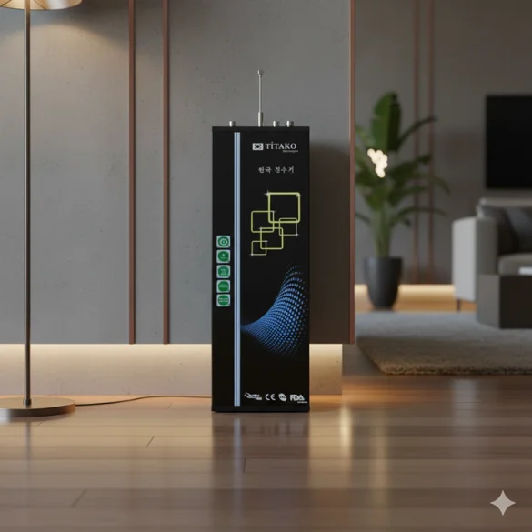 Phối cảnh máy lọc nước Titako A1 lắp đặt sang trọng