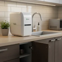 Phối cảnh lắp đặt máy AOSmith G1 lắp đặt tại bếp