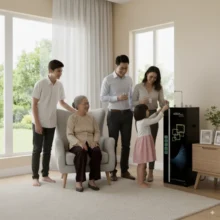 Phối cảnh máy lọc nước Aquatita B1 được cả gia đình tin dùng
