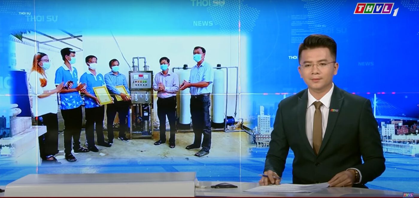 Tiến Thành Water trao tặng máy lọc nước mặn cho bà con Vĩnh Long