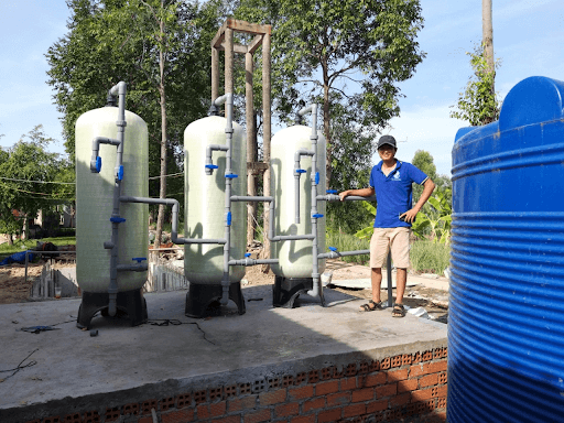 Thi công hệ thống lọc nước tại Tiến Thành Water