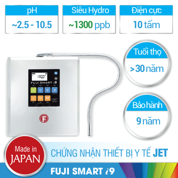 Máy lọc nước ion kiềm Fuji Smart I9 Nhật Bản