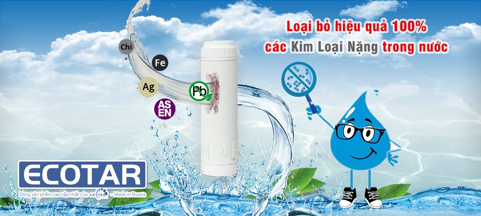 Loại bỏ vi khuẩn, kim loại nặng trong nước