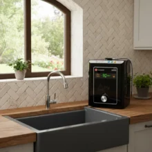 Phối cảnh lắp đặt máy Fuji Smart P8 Home tại kệ bếp