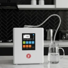 Phối cảnh máy Fuji Smart I9 lắp đặt tại kệ bếp