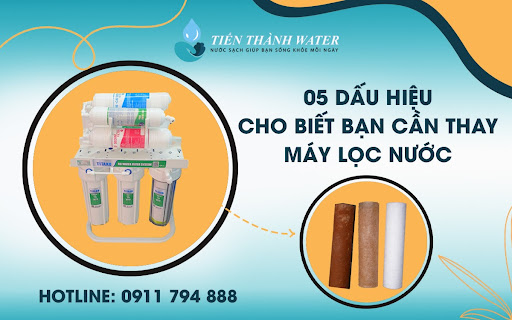 Điểm danh 5 dấu hiệu cần thay lõi máy lọc nước