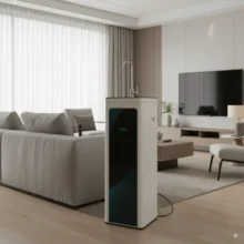 Phối cảnh lắp đặt máy Karofi KAQ O07 lắp đặt tại phòng khách