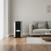 Phối cảnh lắp đặt máy Karofi ERO100 tại phòng khách