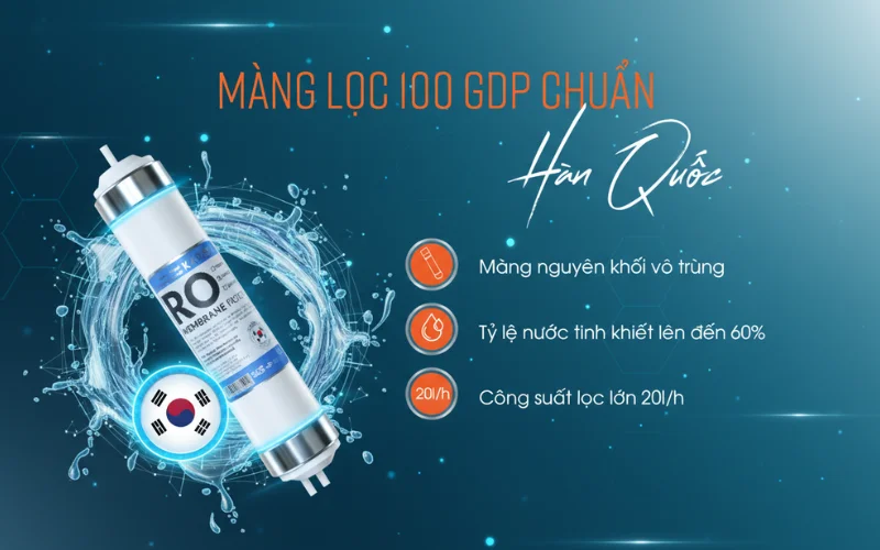 Màng lọc RO 100 GDP chuẩn Hàn Quốc