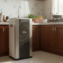 Phối cảnh máy Livotec 512 lắp đặt ở bếp ăn người Việt