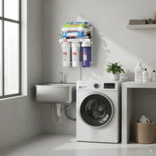 Phối cảnh máy Karofi Livotec 212 lắp đặt ở vách tường