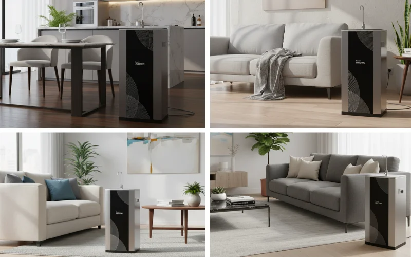 Phối cảnh máy Karofi Livotec 311 lắp đặt thực tế