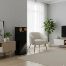 Phối cảnh máy Karofi Livotec 600 lắp đặt ở phòng khách sang trọng