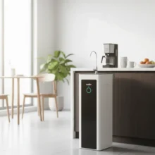 Phối cảnh máy Karofi Optimus lắp đặt tại khu bếp ăn