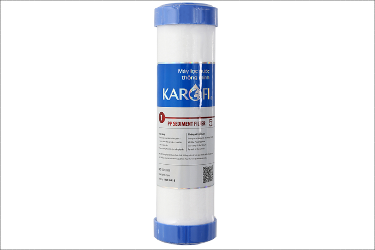 Sai lầm về máy lọc nước RO - Lõi lọc thô Karofi số 1 PP Sediment Filter 5 micron