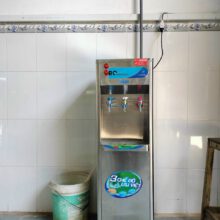 Hình ảnh thi công thực tế máy inox 3 vòi