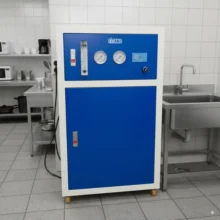 Phối cảnh máy Titako 120l/h đặt tại bếp ăn