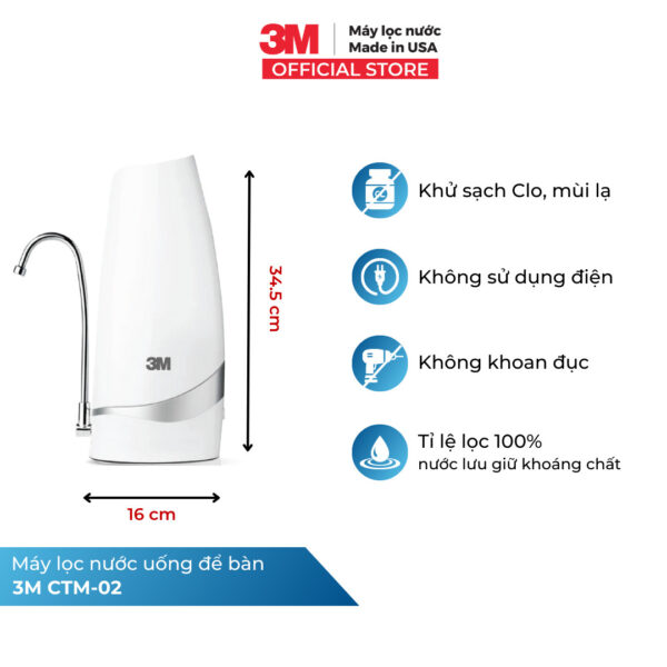Máy Lọc Nước Để Bàn 3M CTM-02 - Ảnh 4