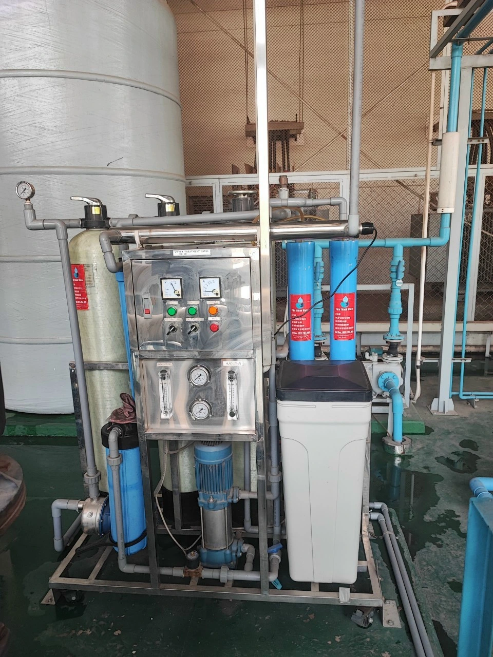 Hệ thống lọc nước nhiễm mặn 500l/h hiện đại