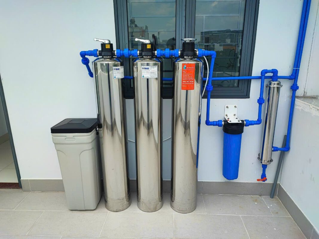 Nước bị nhớt sau khi qua hệ thống lọc tổng