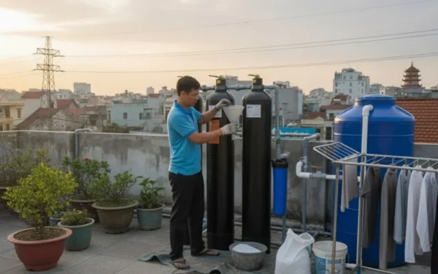 Dịch vụ thay vật liệu lọc nước