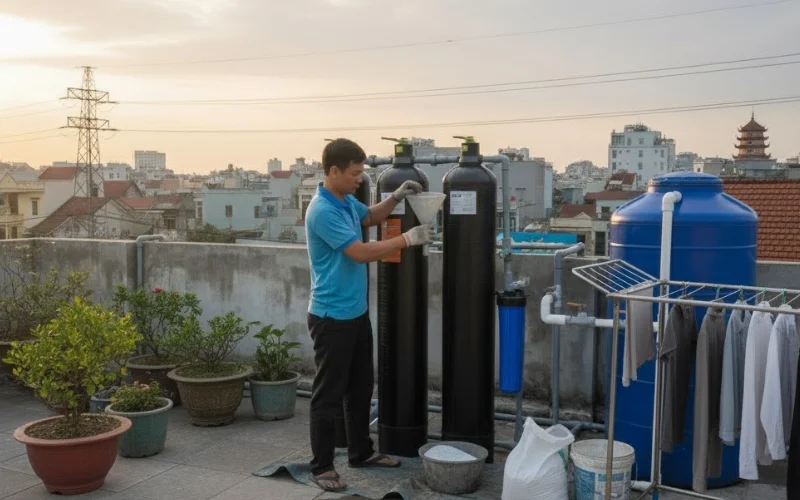 Dịch vụ thay vật liệu lọc nước