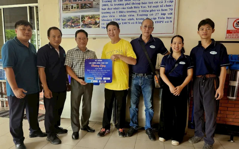 Tiến Thành Water trao tặng máy lọc nước đến làng SOS Bến Tre