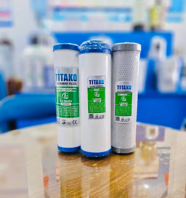 Bộ 3 lõi lọc thô 10inch Titako
