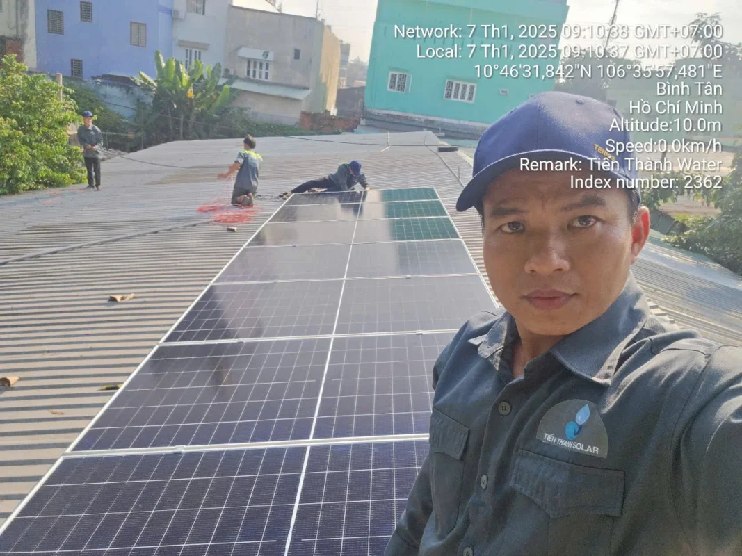 Lắp đặt điện năng lượng mặt trời tại Bình Tân