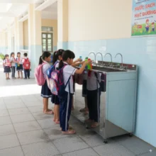 Phối cảnh máy Titako 100l/h đặt tại trường học