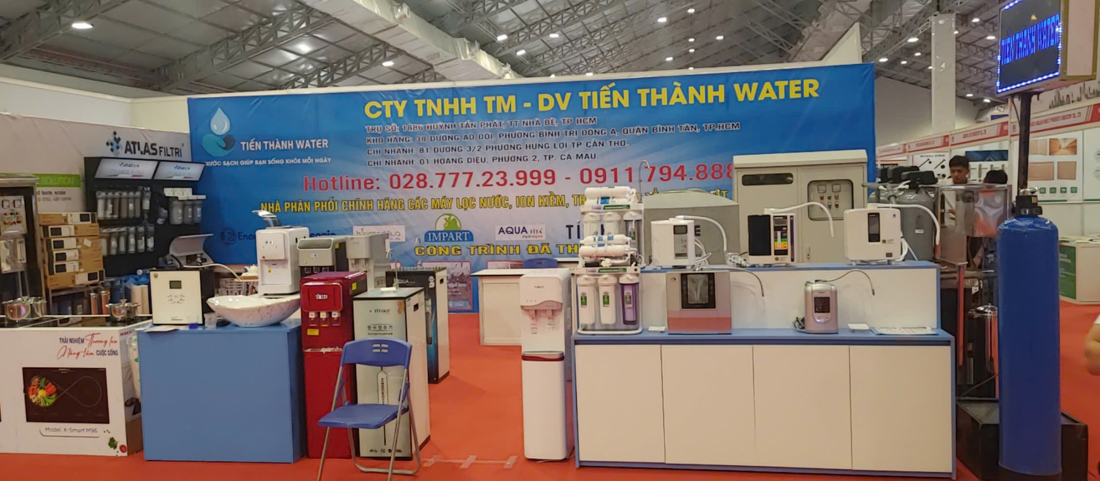 Gian hàng của công ty Tiến Thành Water tại triển lãm Vietbuild 2025