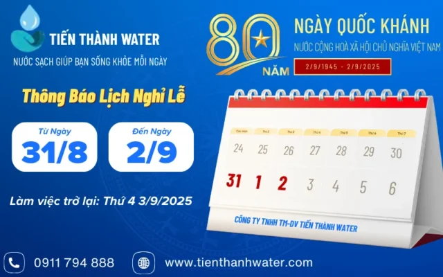 Thông báo lịch nghỉ lễ Quốc Khánh 2/9/2025