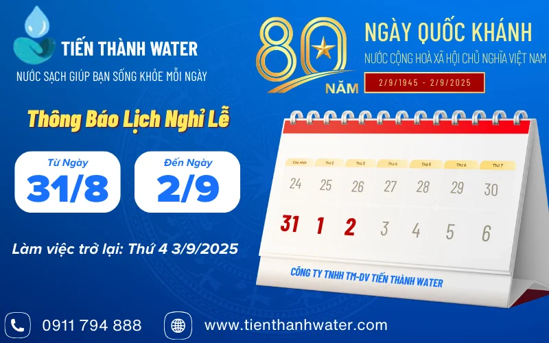Thông báo lịch nghỉ lễ Quốc Khánh 2/9/2025