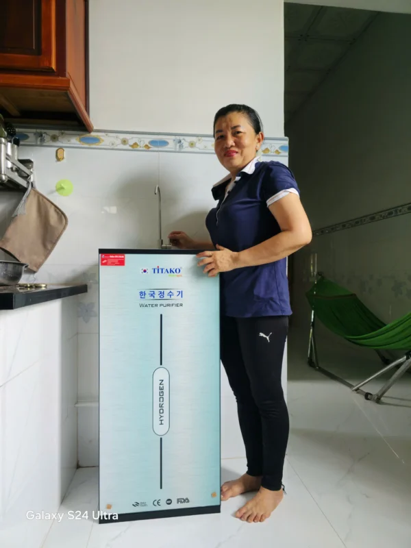 Bàn giao máy Titako 3016 tại nhà chị Nguyệt