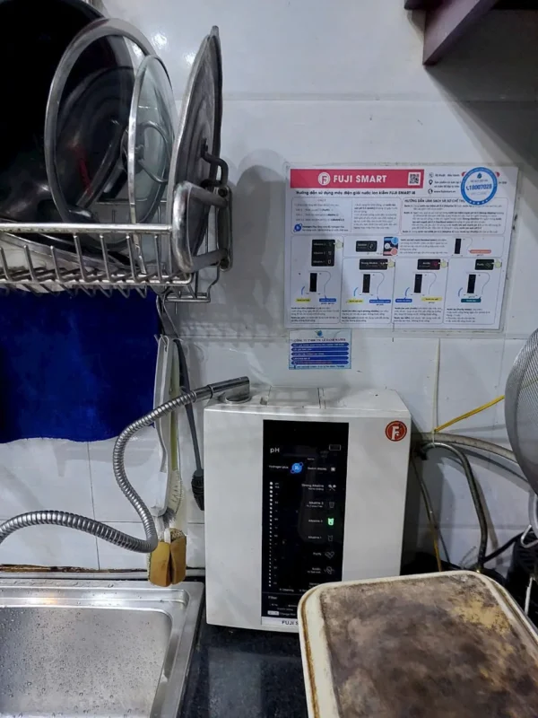 Lắp đặt máy Fuji Smart tại nhà chị Trang 