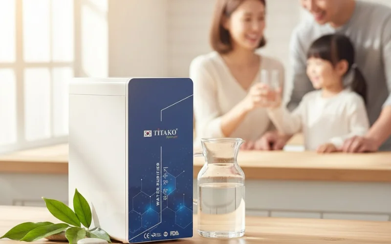 Máy lọc nước Titako A8 thiết kế để bàn vô cùng hiện đại