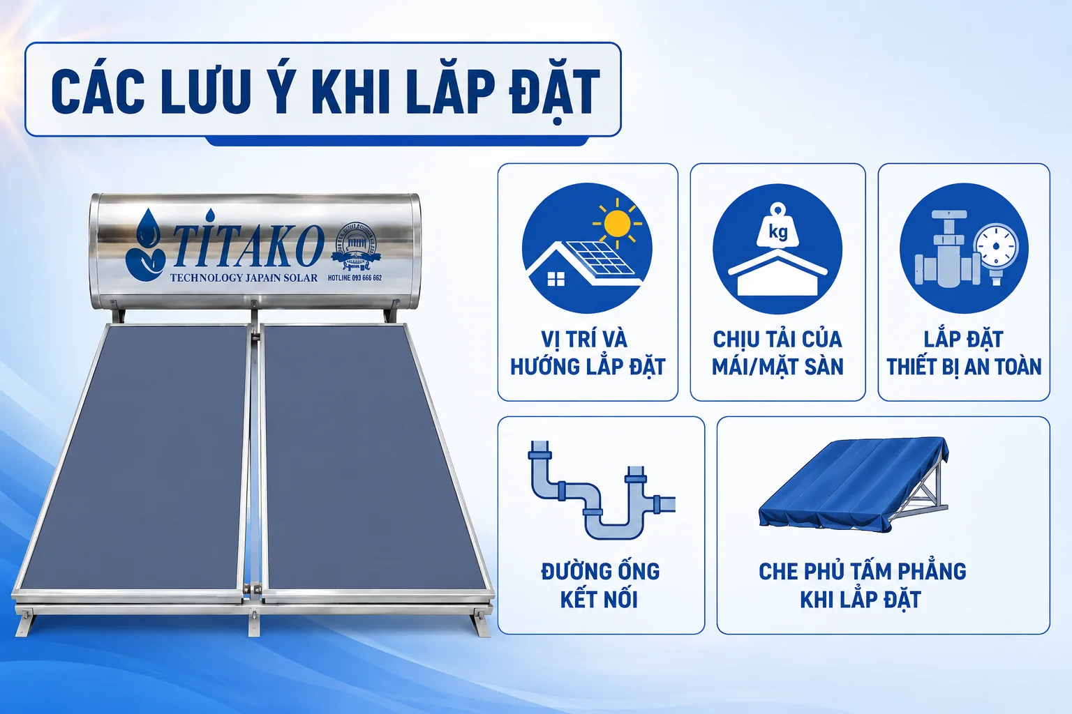 Các lưu ý khi lắp đặt