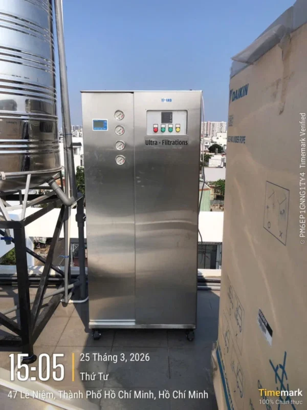 Lắp đặt bộ lọc nước Clack + Seccua cho nhà anh Hiền