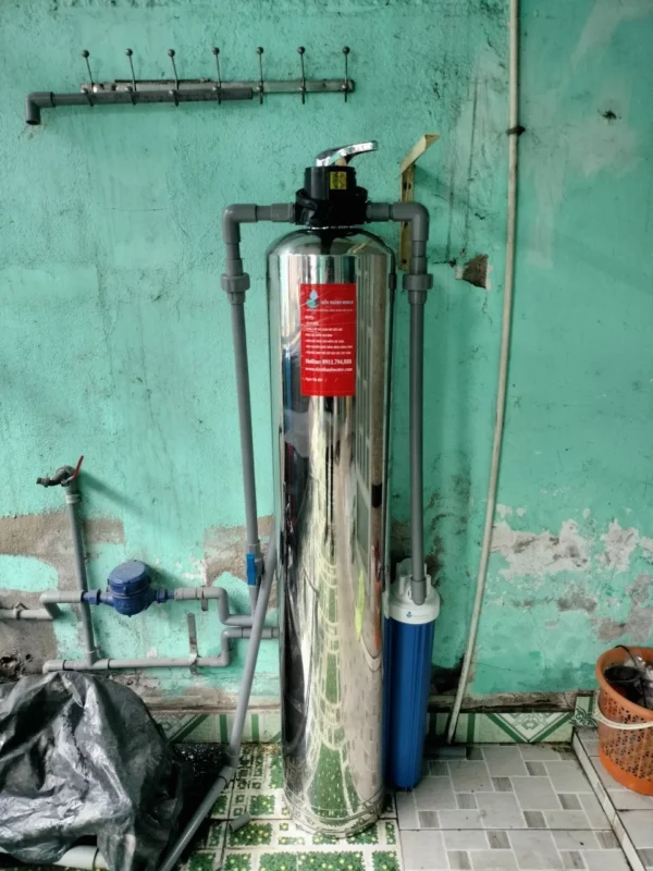 Lắp đặt hệ thống lọc tổng Titako CM01I tại nhà chị Hường